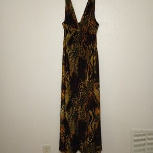 Leopard Print Maxi Dress size 16